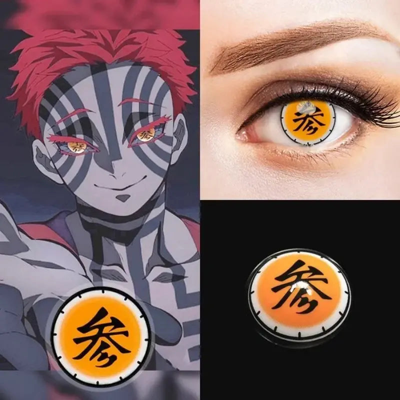 ComicPie AKAZA Cosplay Colored Contact Lenses  Y410 411