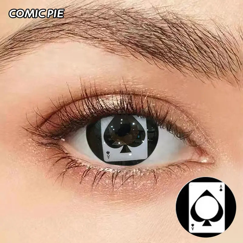 ComicPie ACE OF SPADES CARD Contact Lenses HD136-H