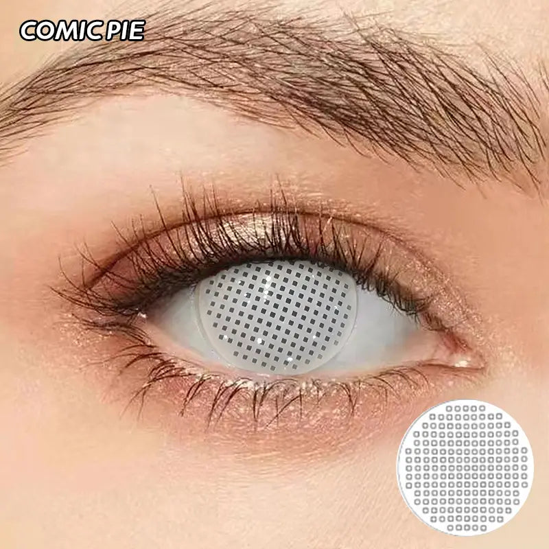 ComicPie WHITE MESH Cosplay Colored Contact Lenses  HD1-W