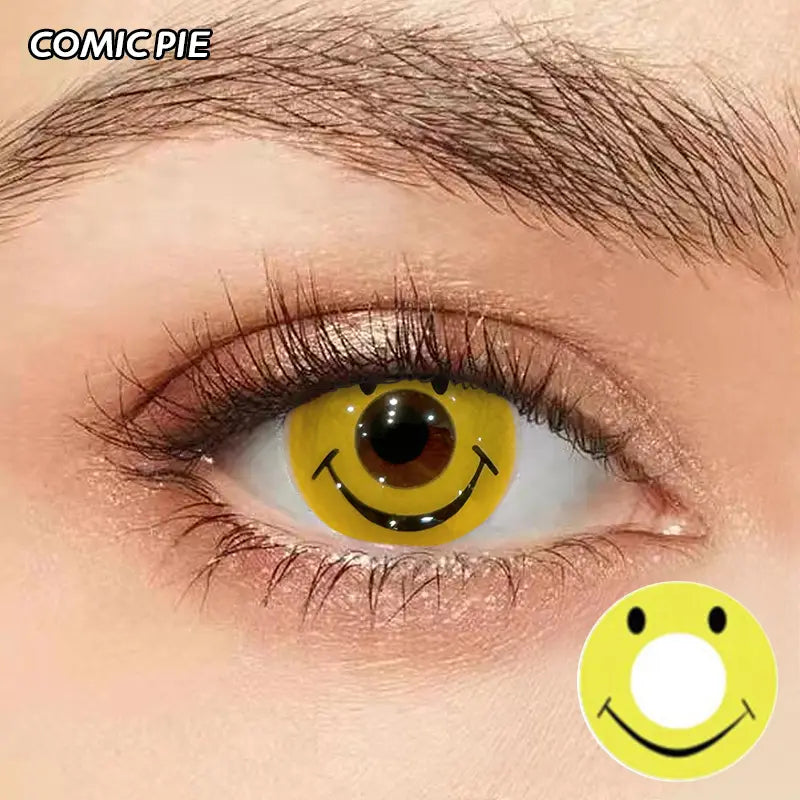 ComicPie YELLOW Cosplay&Halloween Colored Contact Lenses A12