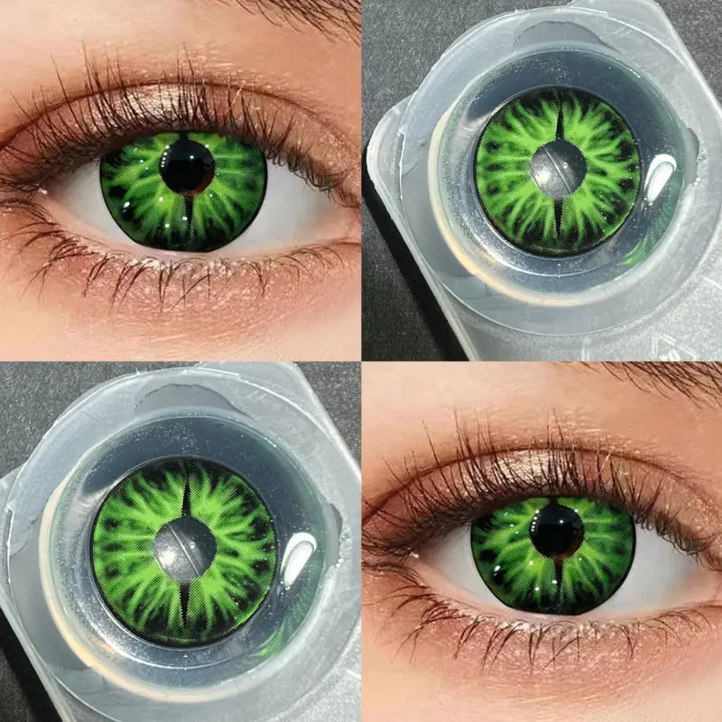 ComicPie Green snake eyes Cosplay Colored Contact Lenses HE596-2