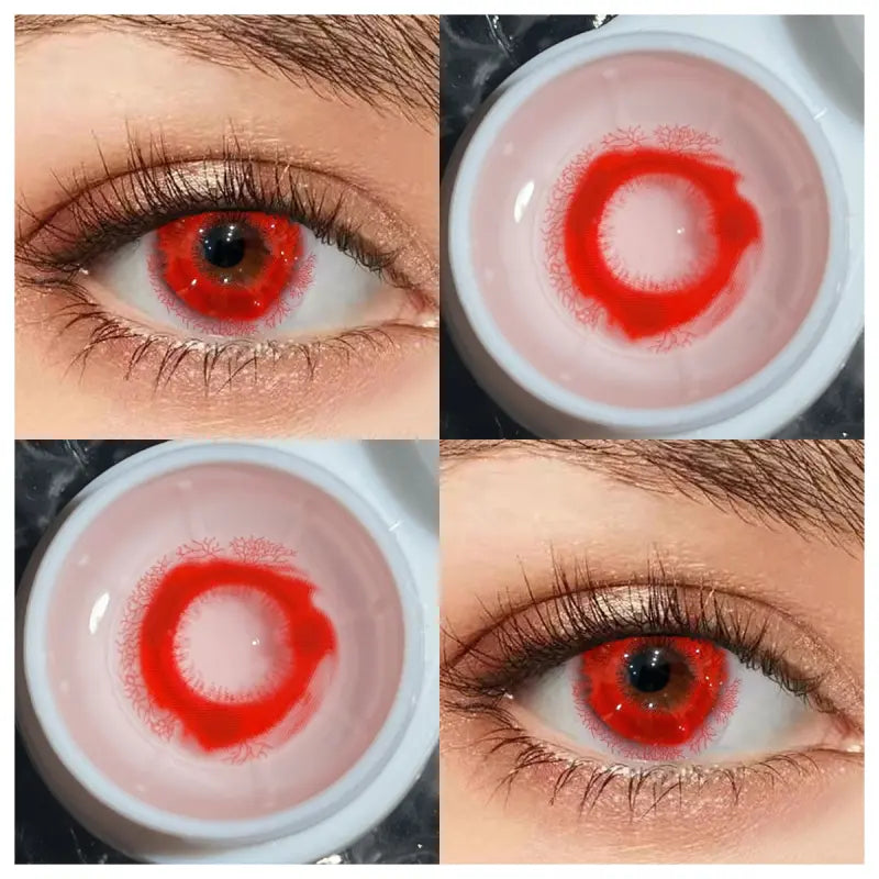 ComicPie  Red Eyes Cosplay Colored Contact Lenses HD233
