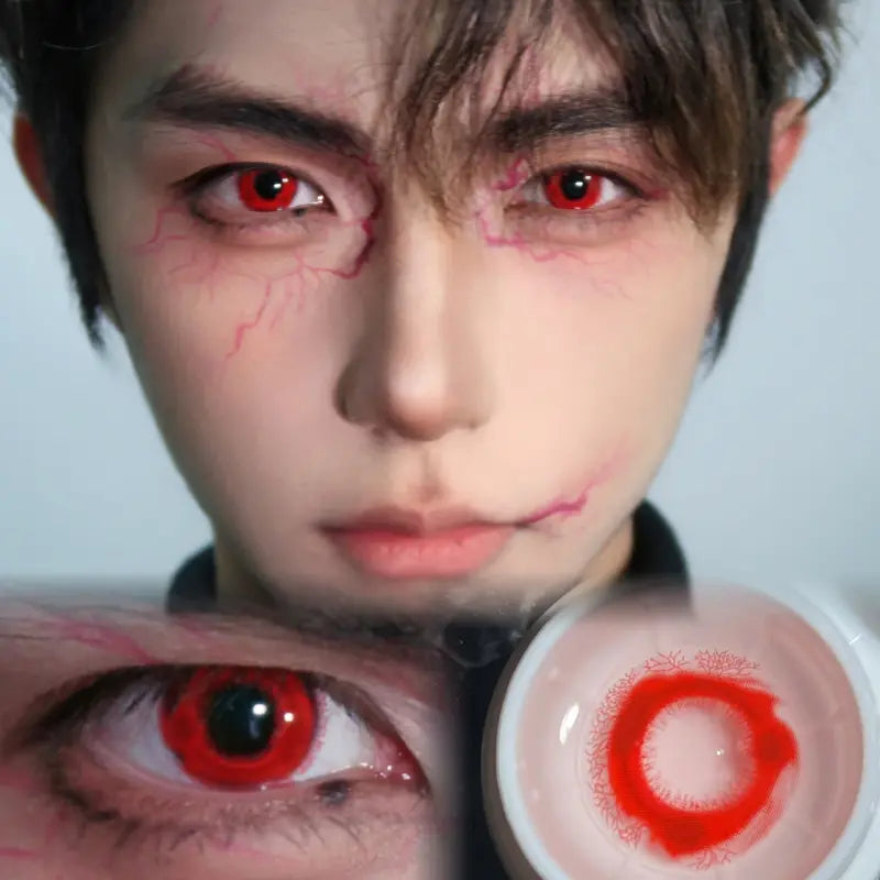 ComicPie  Red Eyes Cosplay Colored Contact Lenses HD233