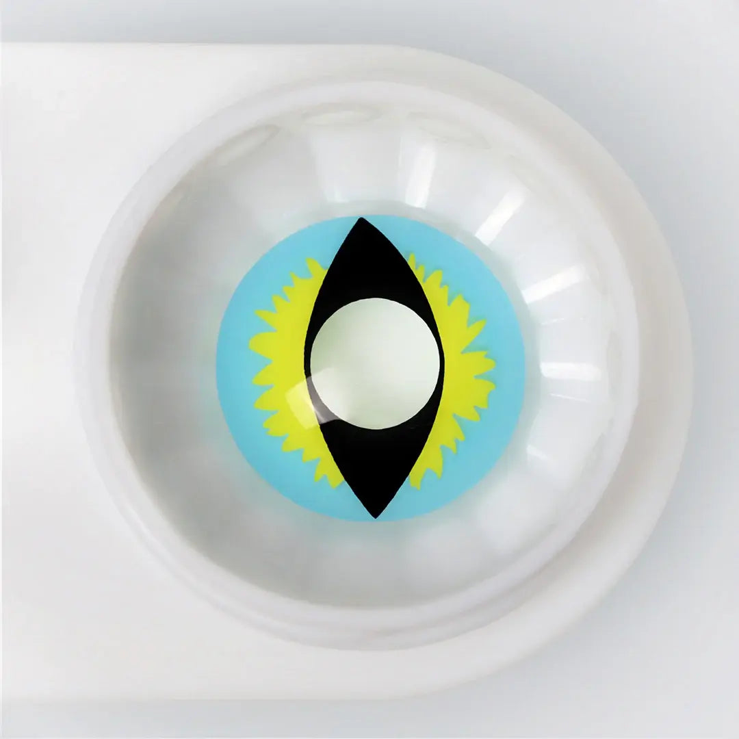 ComicPie Ice Blue Dragon Eye Cosplay&Halloween Colored Contact Lenses RY370A