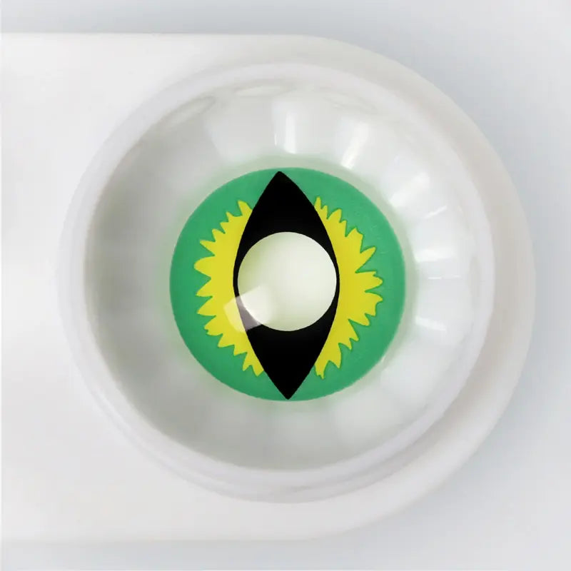 ComicPie Ice Green Dragon Eye Cosplay&Halloween Colored Contact Lenses RY370B