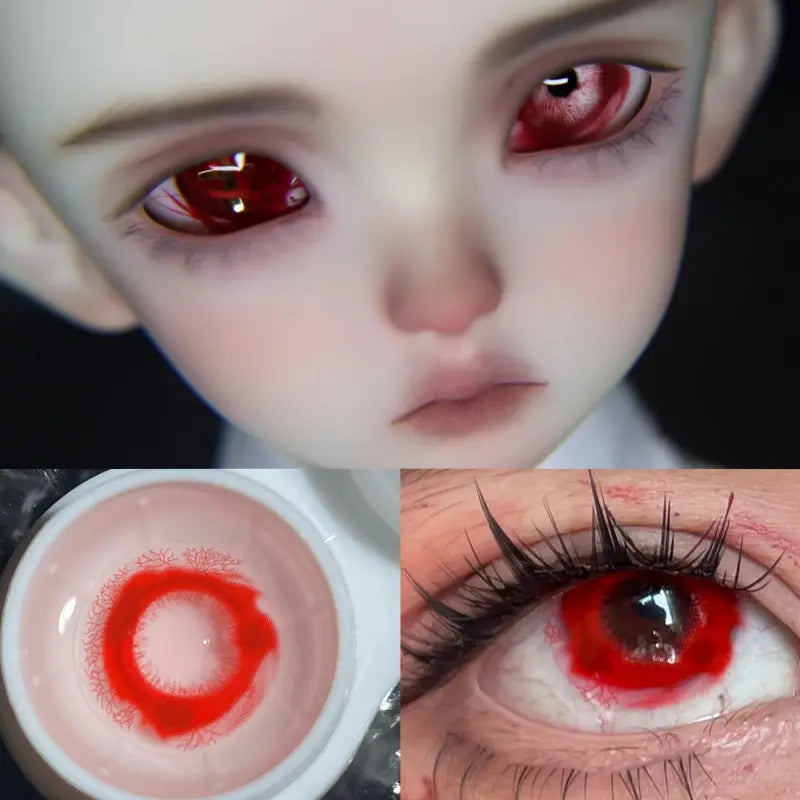 ComicPie  Red Eyes Cosplay Colored Contact Lenses HD233