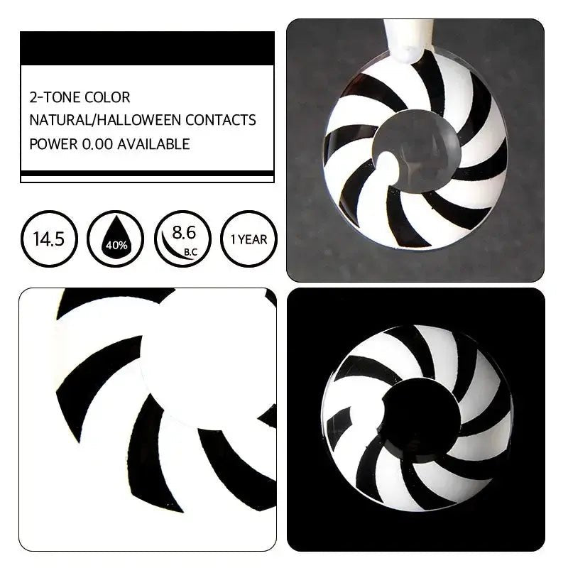 ComicPie Anime Gray Cosplay&Halloween Colored Contact Lenses G2 - ComicPie