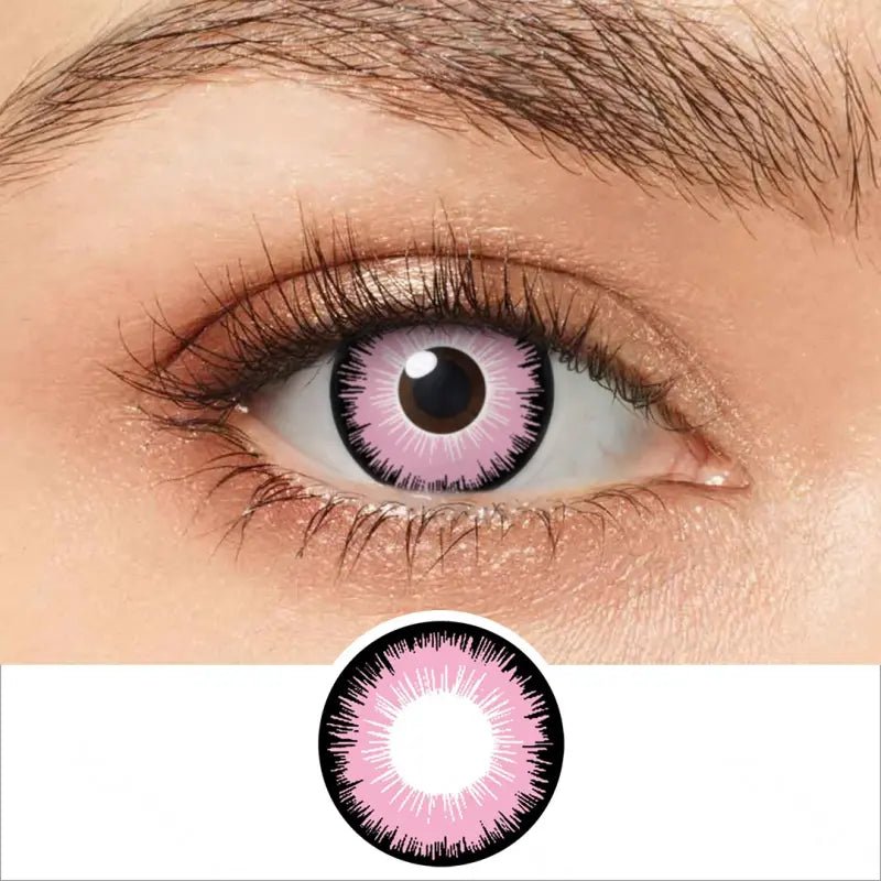 ComicPie Anime Pink Eye Cosplay&Halloween Colored Contact Lenses RY309A - ComicPie