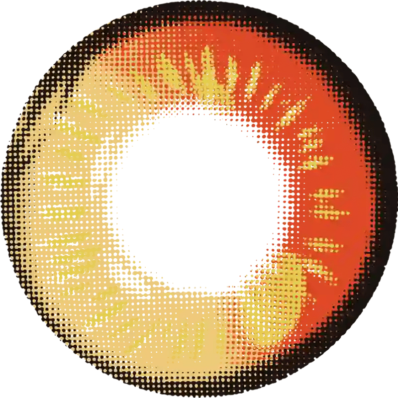 ComicPie Anime Red Brown Cosplay&Halloween Colored Contact Lenses DY1 - 2 - ComicPie