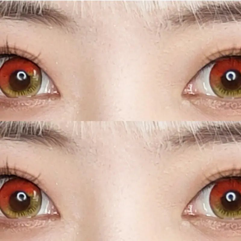 ComicPie Anime Red Brown Cosplay&Halloween Colored Contact Lenses DY1 - 2 - ComicPie