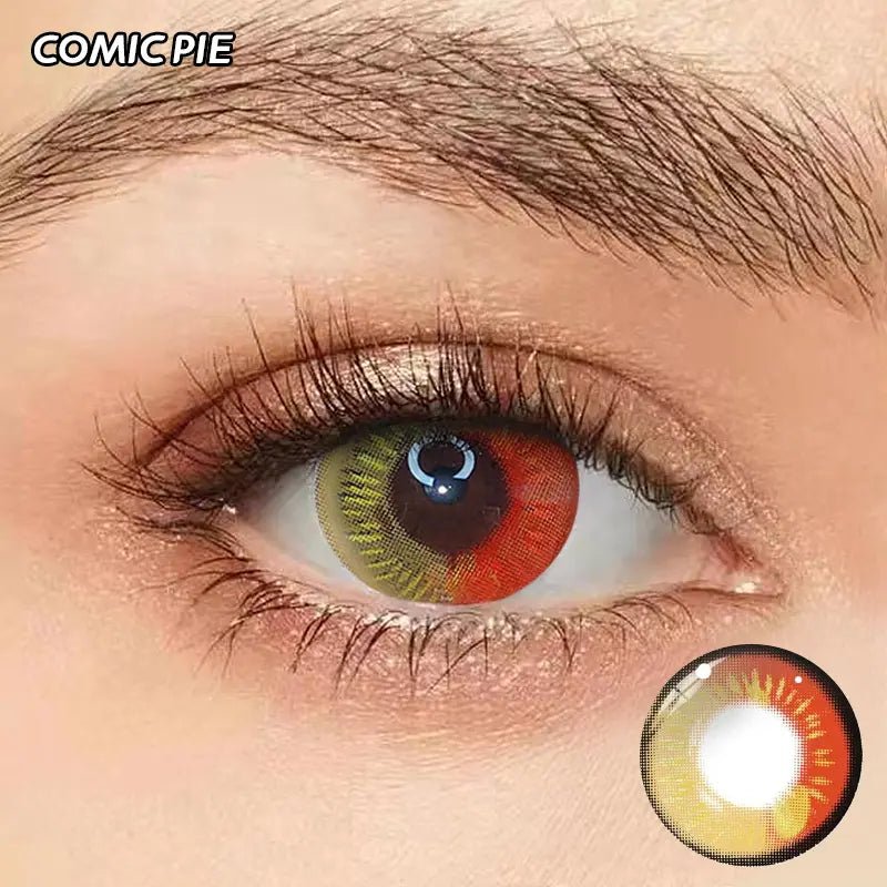 ComicPie Anime Red Brown Cosplay&Halloween Colored Contact Lenses DY1 - 2 - ComicPie