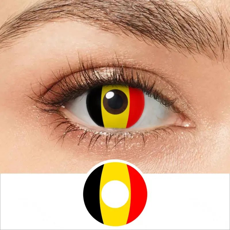 ComicPie Belgium Flags Cosplay&Halloween Colored Contact Lenses RY326 - ComicPie