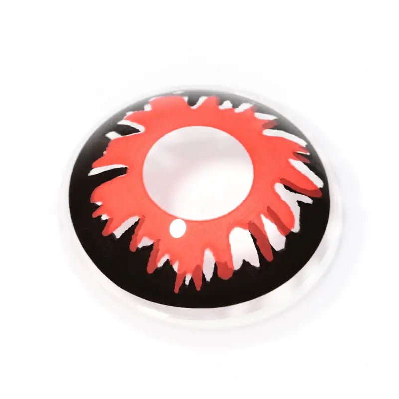 ComicPie Black And Red Flame Cosplay&Halloween Colored Contact Lenses RY305 - ComicPie