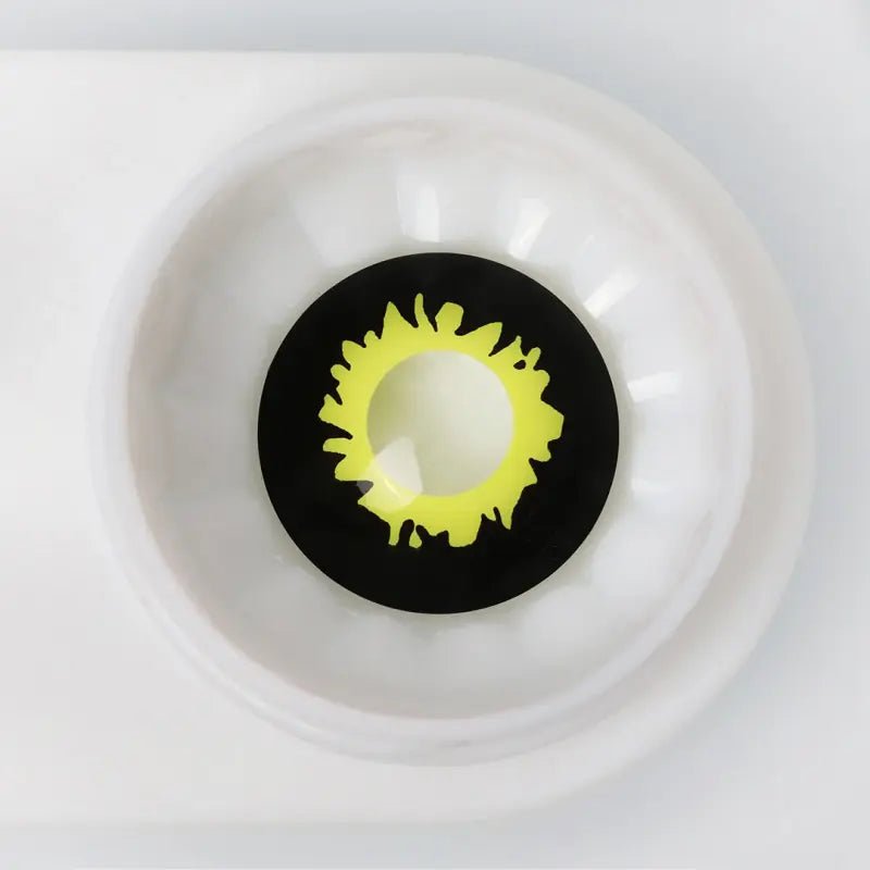 ComicPie Black And Yellow Eclipse Cosplay&Halloween Colored Contact Lenses RY283 - ComicPie