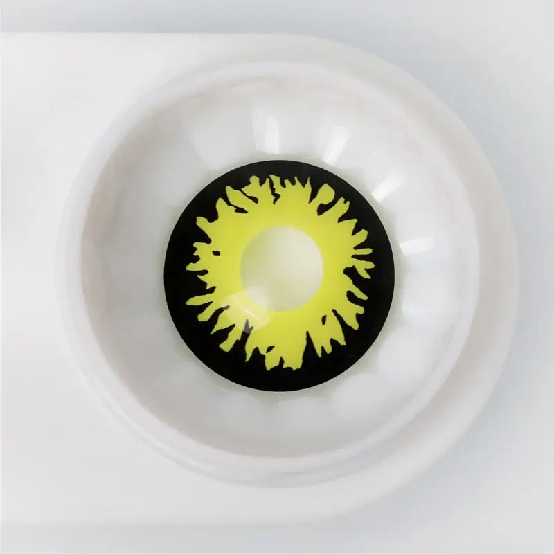 ComicPie Black And Yellow Wolf Cosplay&Halloween Colored Contact Lenses RY287B - ComicPie