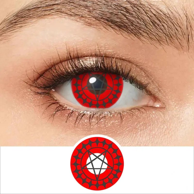 ComicPie Black Butler Ciel Phantomhive Cosplay&Halloween Colored Contact Lenses (Red) RY074 - ComicPie