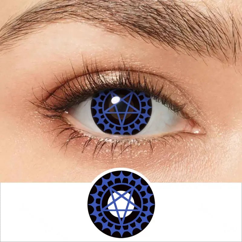 ComicPie Black Butler Ciel Phantomhive Eye Cosplay&Halloween Colored Contact Lenses(Blue) RY375 - ComicPie