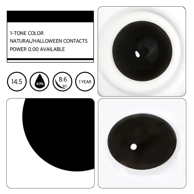 ComicPie Black Contact Lenses HD5 - ComicPie