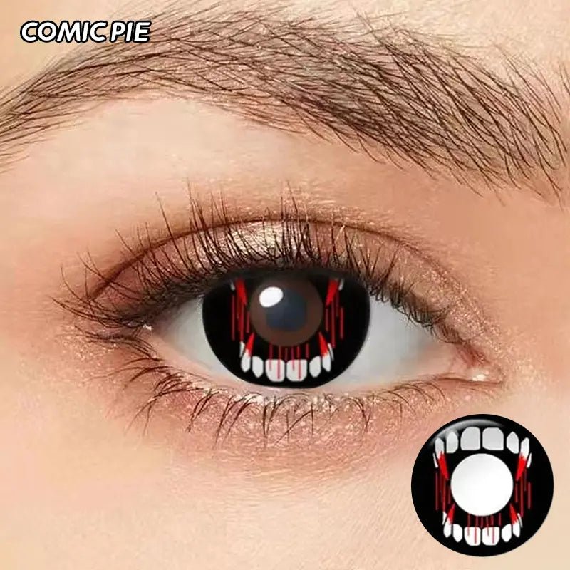 ComicPie Bloody Fangs Crazy Cosplay&Halloween Colored Contact Lenses MY53 - ComicPie