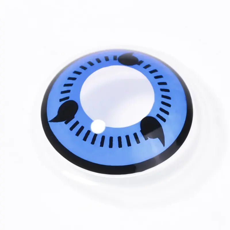 ComicPie Blue 3 Tomoe Sharingan Eye Cosplay&Halloween Colored Contact Lenses RY040 - ComicPie