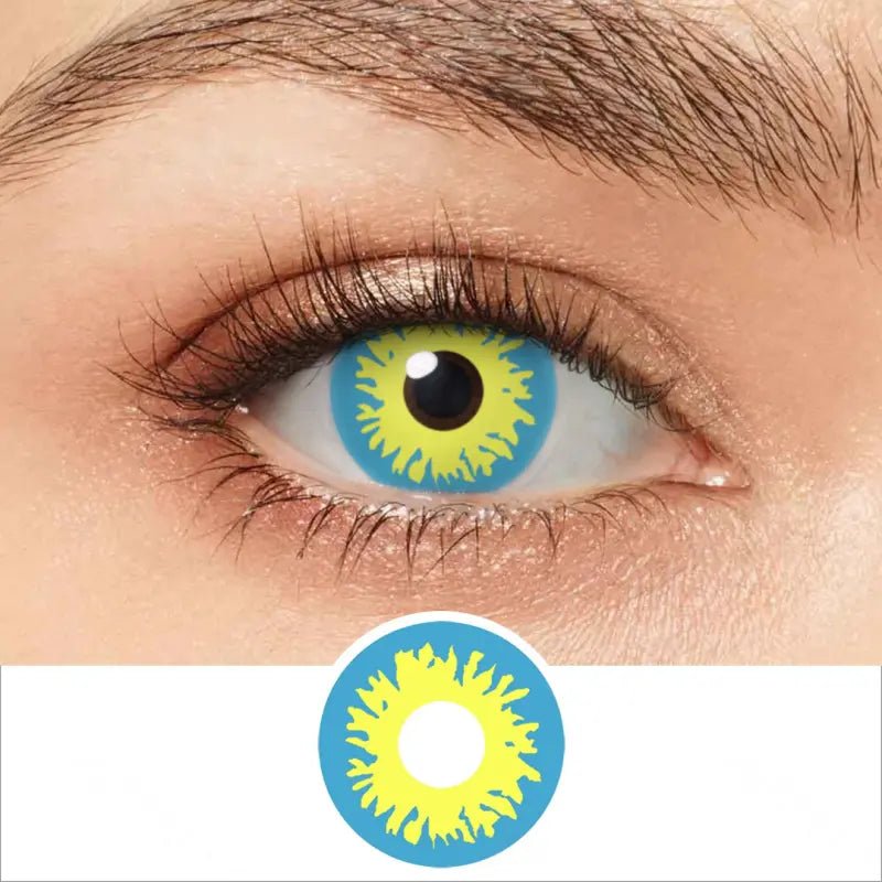 ComicPie Blue And Yellow Firework Contacts RY287A - ComicPie