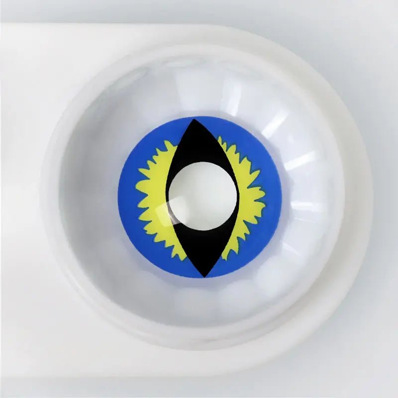 ComicPie Blue Dragon Eye Cosplay&Halloween Colored Contact Lenses RY370C - ComicPie