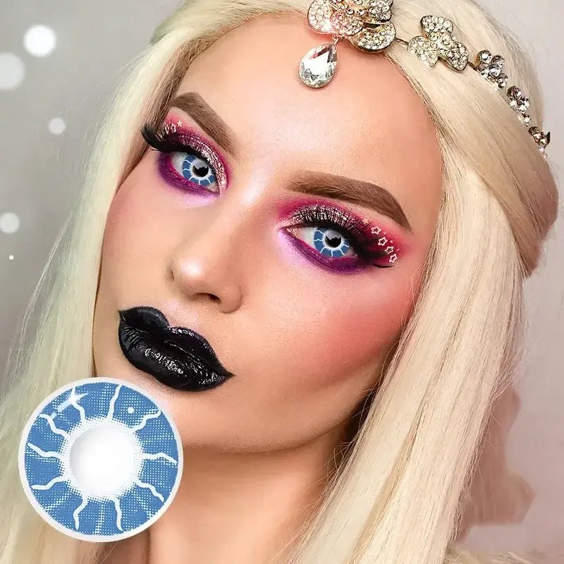 ComicPie Blue Lightning Contacts RY346 - ComicPie