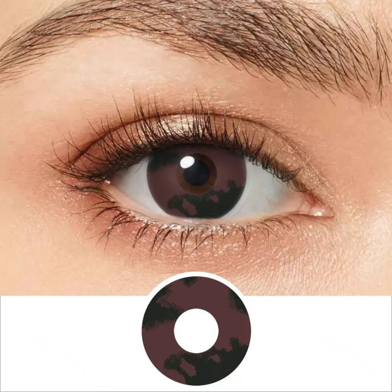 ComicPie Camouflage choco Cosplay&Halloween Colored Contact Lenses RY316 - ComicPie