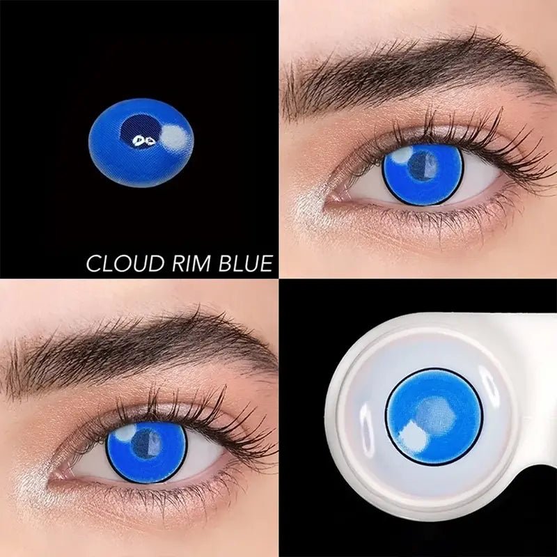 ComicPie Cloud Rim Blue Cosplay Colored Contact Lenses MYA1 - 1 - ComicPie