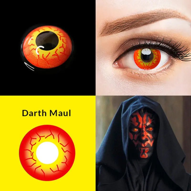 ComicPie Darth Maul Sith Eye Cosplay&Halloween Colored Contact Lenses RY282 - ComicPie