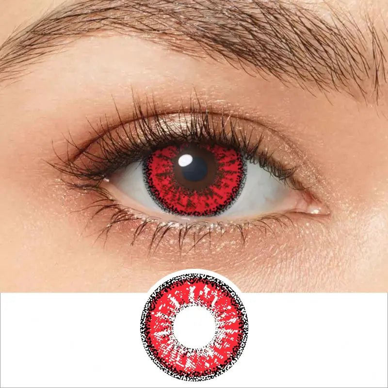 ComicPie Dolly Eye Red Cosplay&Halloween Colored Contact Lenses RY011 - ComicPie