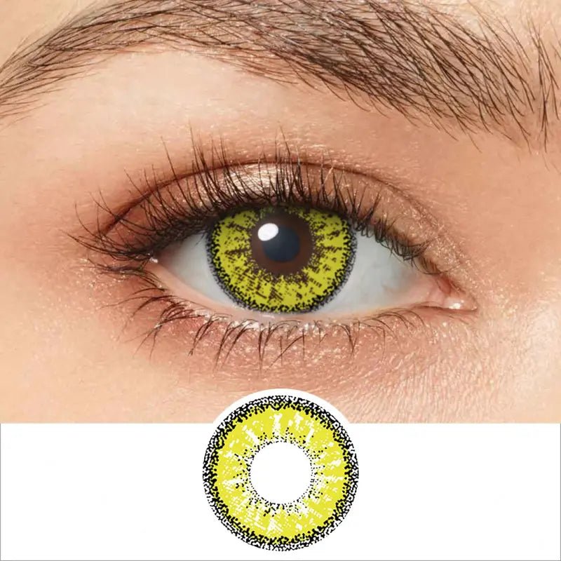 ComicPie Dolly Eye Yellow Colored Contact Lenses RY010 - ComicPie
