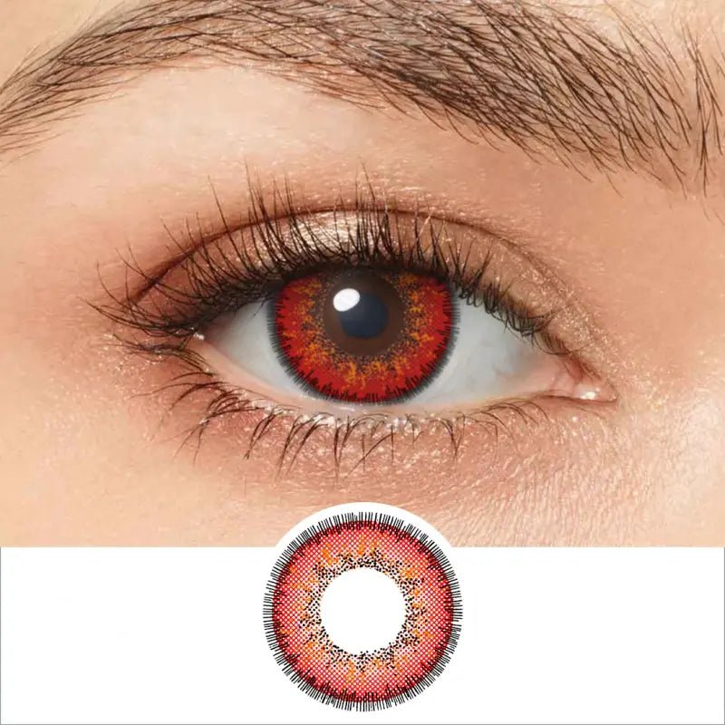 ComicPie Envy Red Cosplay&Halloween Colored Contact Lenses RY093 - ComicPie