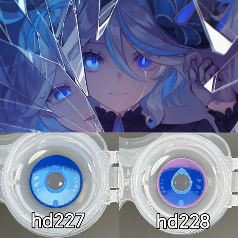 ComicPie Furina HD228purple/HD227blue Contact Lenses - ComicPie