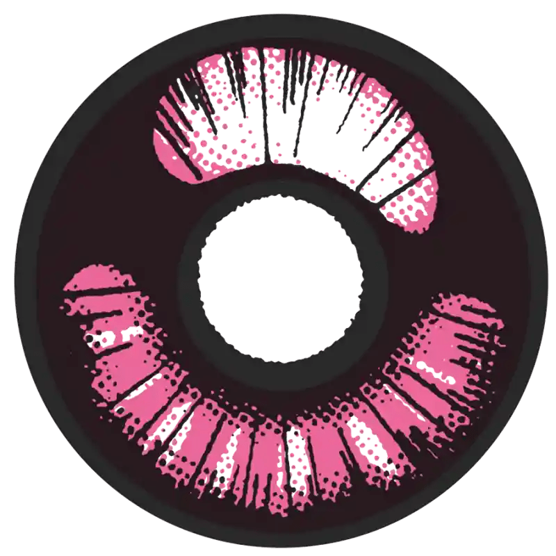 ComicPie Girly Pink Anime Cosplay&Halloween Colored Contact Lenses RY353 - ComicPie