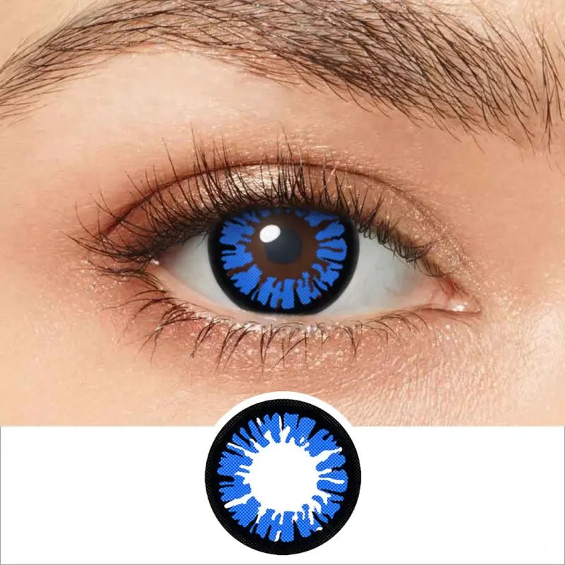ComicPie Glamor Blue Cosplay&Halloween Colored Contact Lensess RY086 - ComicPie