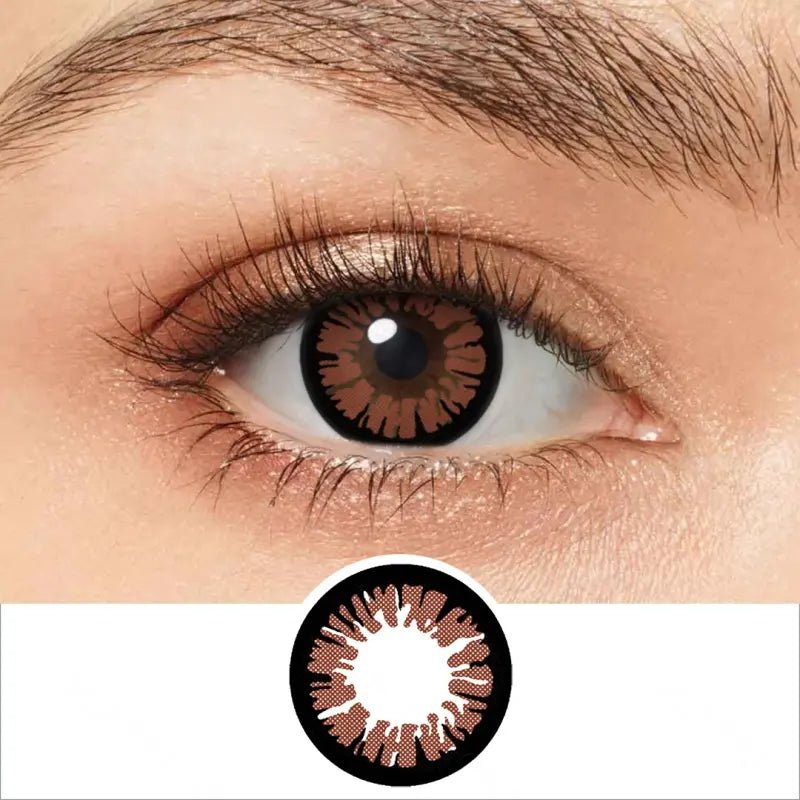 ComicPie Glamor Brown Cosplay&Halloween Colored Contact Lenses RY377A - ComicPie