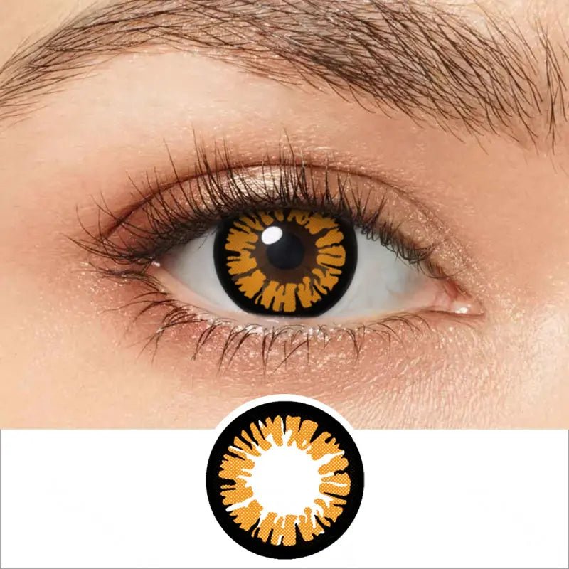 ComicPie Glamor Orange Cosplay&Halloween Colored Contact Lenses RY377B - ComicPie