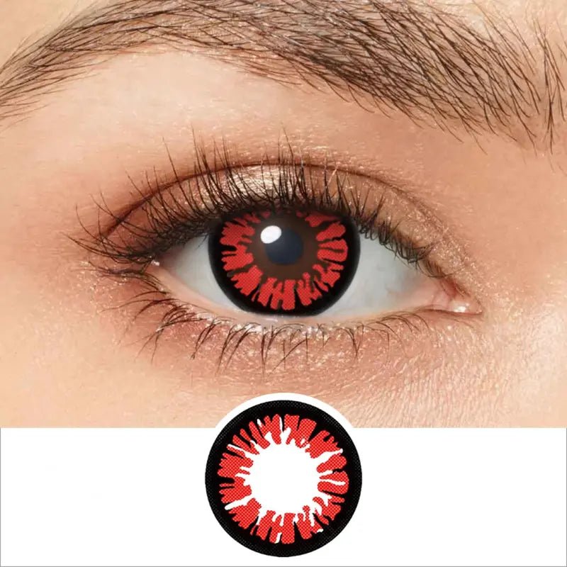 ComicPie Glamor Red Cosplay&Halloween Colored Contact Lenses RY085 - ComicPie