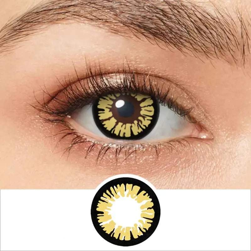 ComicPie Glamor Yellow Cosplay&Halloween Colored Contact Lenses RY087 - ComicPie