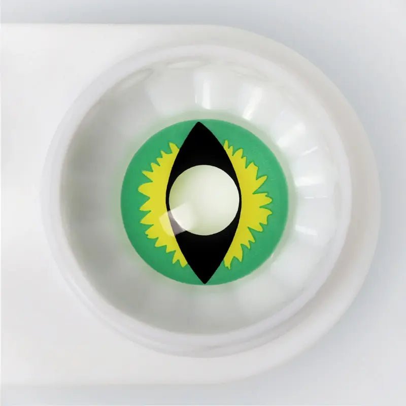 ComicPie Green Dragon Eye Cosplay&Halloween Colored Contact Lenses RY307B - ComicPie
