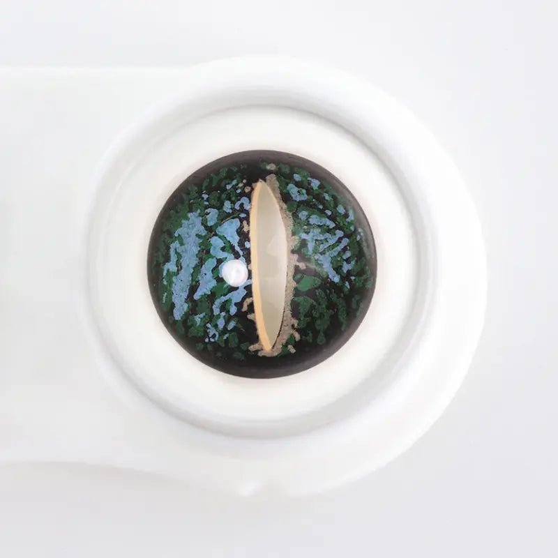 ComicPie Green Lizard Eye Crazy Cosplay&Halloween Colored Contact Lenses MY37 - ComicPie