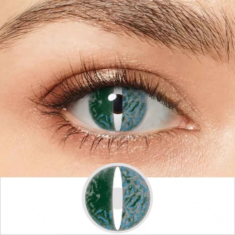 ComicPie Green Lizard Eyes Cosplay&Halloween Colored Contact Lenses RY362 - ComicPie