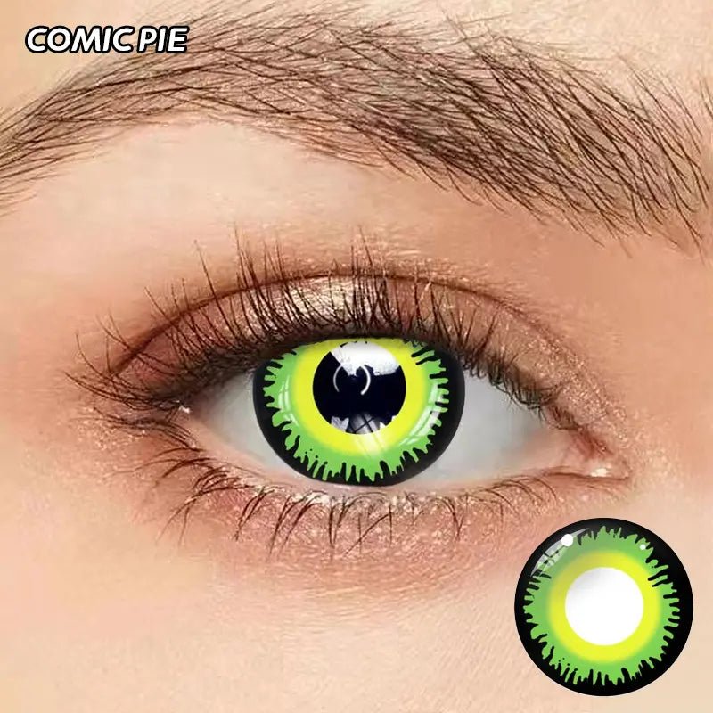 ComicPie Green Werewolf Cosplay&Halloween Colored Contact Lenses YS10 - ComicPie