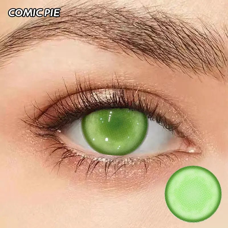 ComicPie HD186 - 2 Foggy Green Contact Lenses - ComicPie