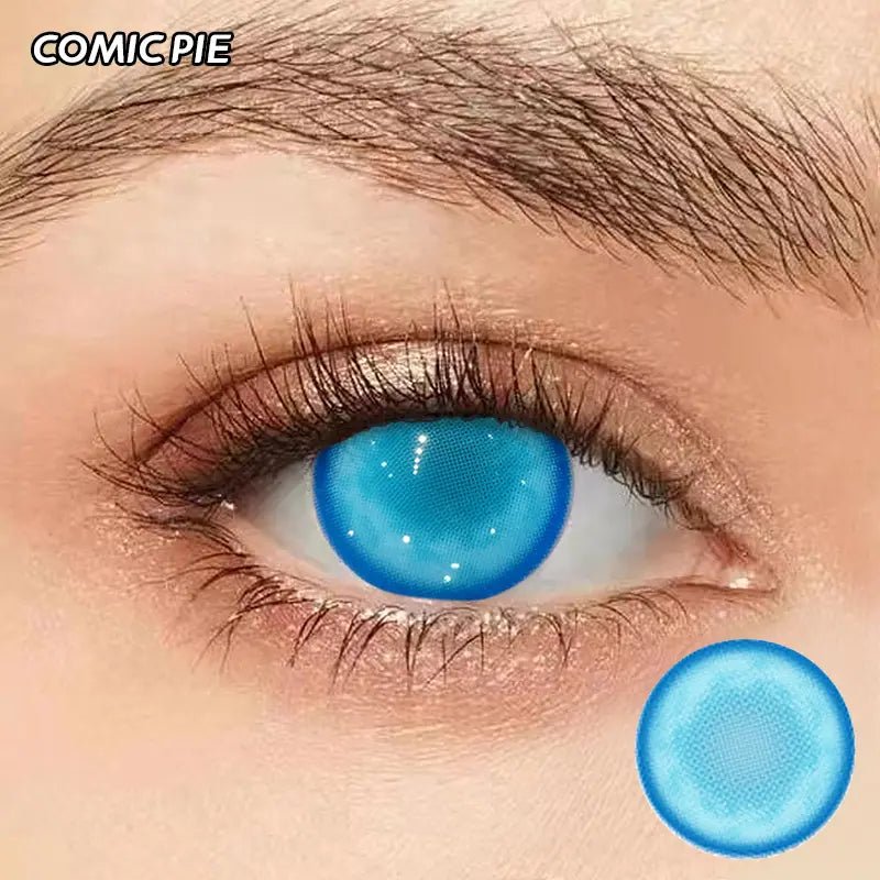 ComicPie HD186 - 3 Foggy Blue Contact Lenses - ComicPie