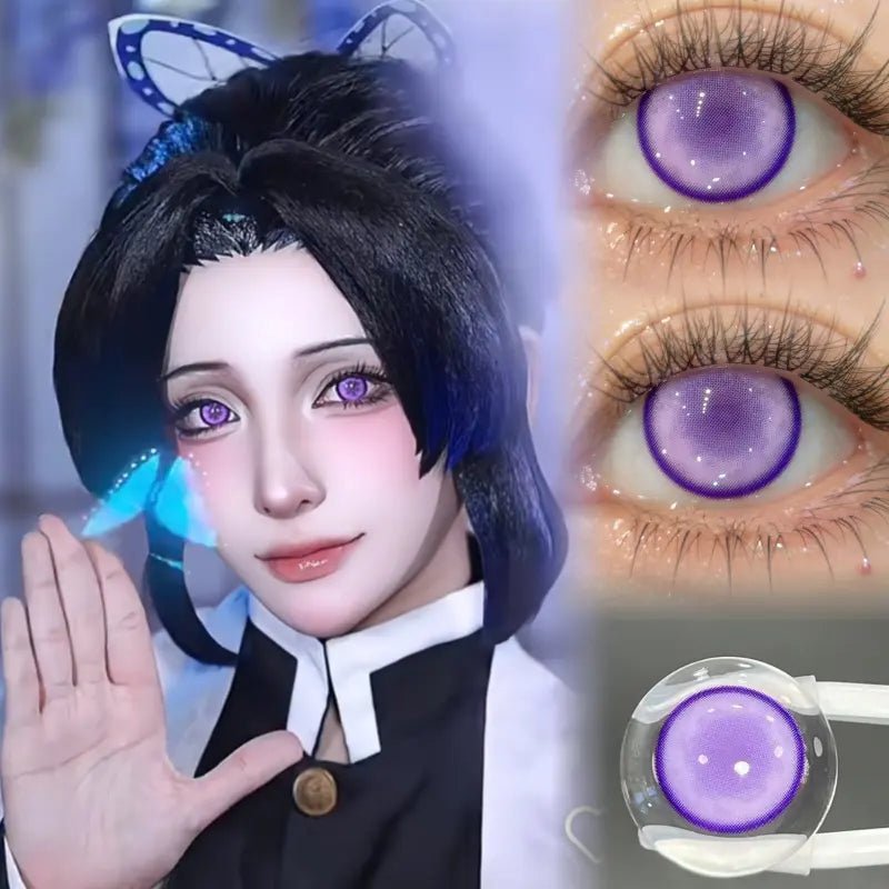 ComicPie HD186 - 4 Foggy Purple Contact Lenses - ComicPie
