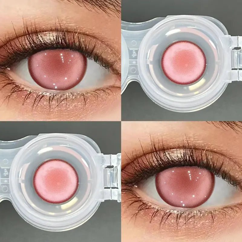 ComicPie HD186 - 7 Foggy Pink Contact Lenses - ComicPie