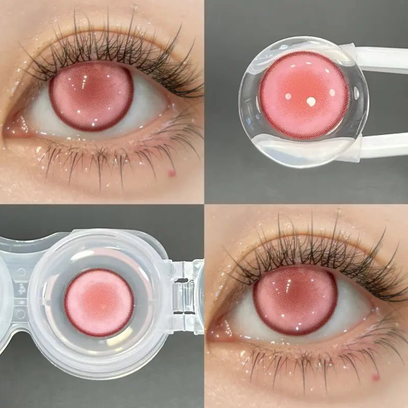 ComicPie HD186 - 7 Foggy Pink Contact Lenses - ComicPie