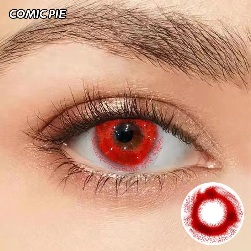 ComicPie HD233 Crimson Gaze Red Contact Lenses - ComicPie